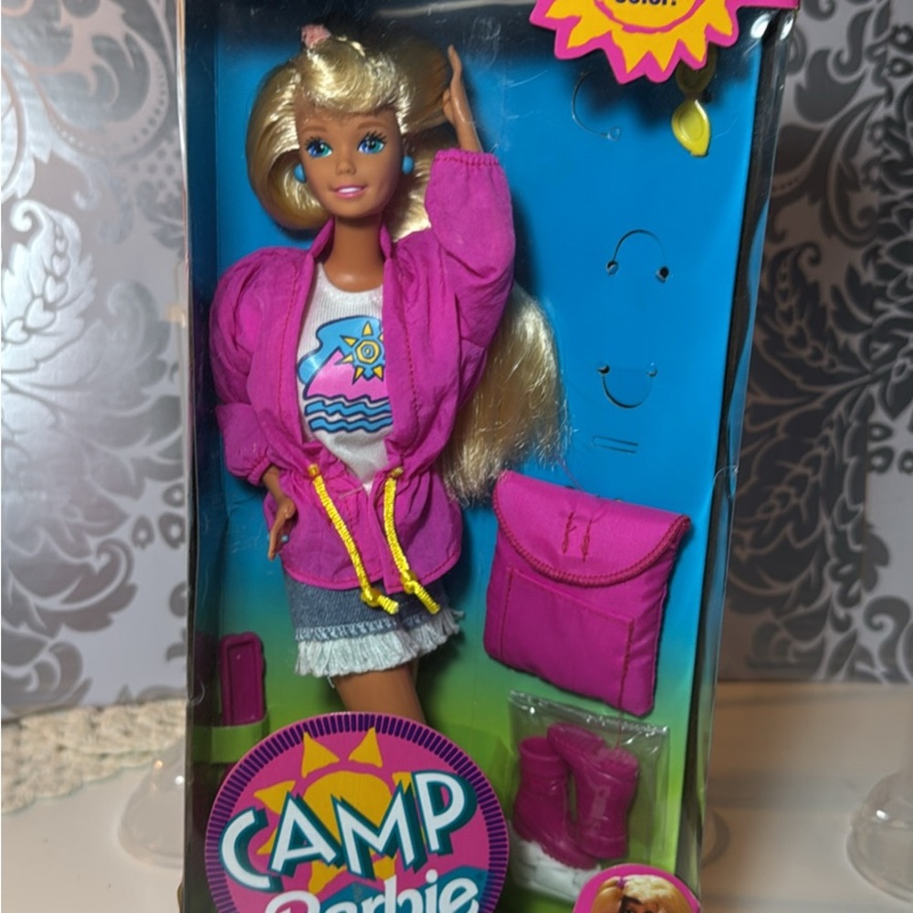 Barbie Camp Doll with Pink Outfit and Accessories